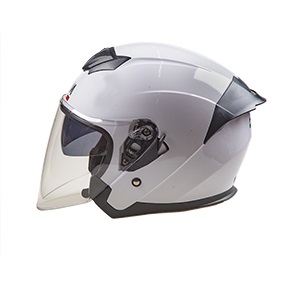 Шлем мото открытый AiM (Аим) JK526 White Glossy XXL