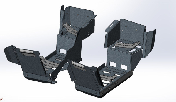 Пороги усиленные ODES Pathcross 650/850/1000 L | Мототека