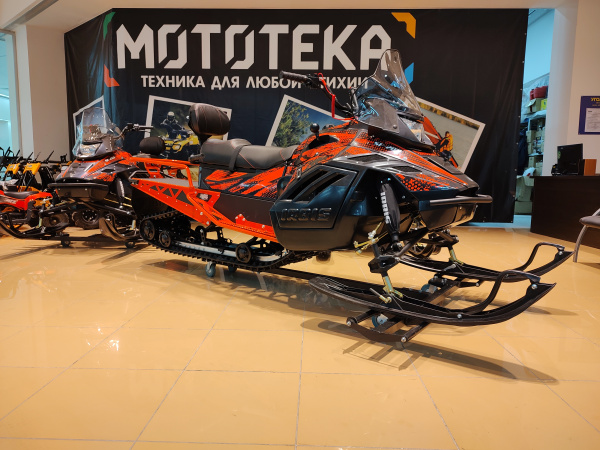 Снегоход Irbis (Ирбис) SF 200 SL Super Long чёрный/красный с ПСМ | Мототека
