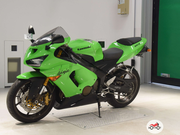 Мотоцикл KAWASAKI ZX-6 Ninja 2005, Зеленый пробег 18235 | Мототека