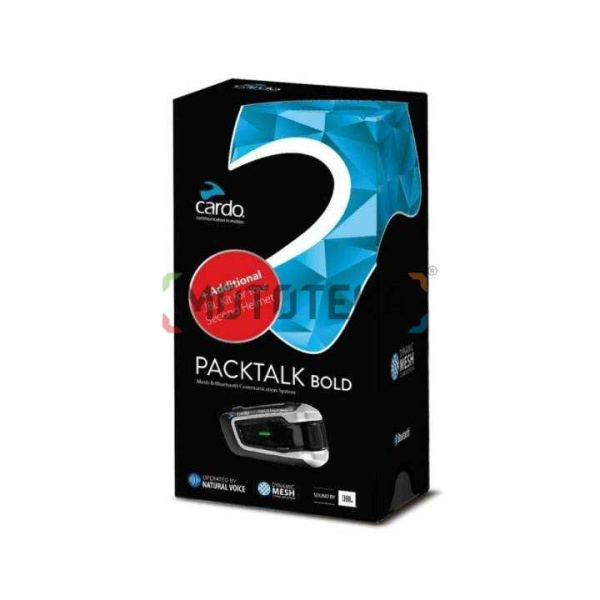 Мотогарнитура CARDO (Кардо) PACKTALK BOLD JBL SINGLE - BUNDLE
